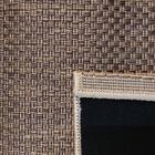 Tapete Sisal Eco Nature Moldura 87 Bege-marrom 1,33x1,90m - J