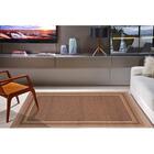 Tapete Sisal Eco Nature Moldura 87 Bege-marrom 2,00x3,00m - J