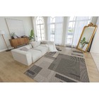 Tapete Sisal Eco Nature Painel 77 Bege-chumbo 2,00x3,00m