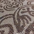 Tapete Sisal Eco Nature Real 87 Bege-marrom 2,00x3,00m - J Se