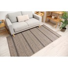 Tapete Sisal Eco-nature Riscas 77 Bege-chumbo 3,00x4,00m