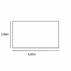 Tapete Sisal Liso 3,00m X 4,00m Casual Apaeb Mel Claro