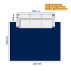 Tapete Sisal Natural 2,00m X 2,50m Carcará Cabecasa Madeirama