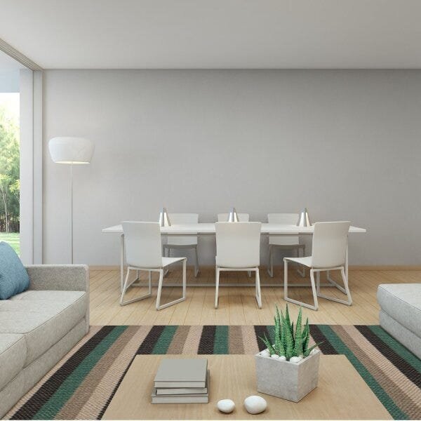 Tapete Sisal Natural 2,50mx3,50m Liso Apaeb Areia/cinza City/