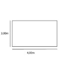 Tapete Sisal Natural 3,00mx4,00m Liso Apaeb Polar Mesclado