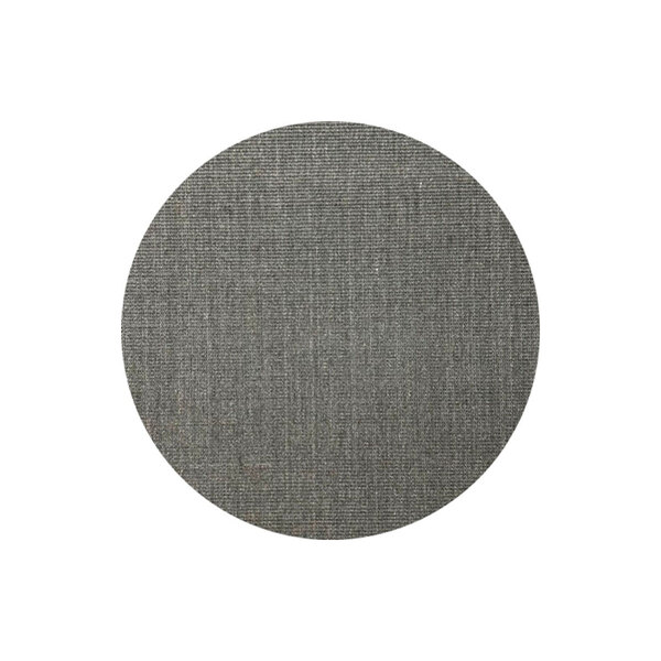 Tapete Sisal Natural para Sala 100cm Redondo C18 Cor Cinza