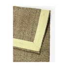 Tapete Sisal Natural para Sala 250x250 Quadrado DD Cor Bege