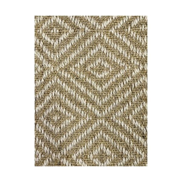 Tapete Sisal Natural para Sala 250x250cm Quadrado Diamante Co