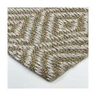 Tapete Sisal Natural para Sala 50x100cm Retangular Diamante C