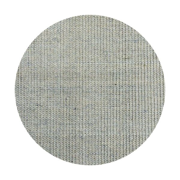 Tapete Sisal Natural para Sala 98cm Redondo CH Cor Cinza Claro