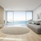 Tapete Sisal Redondo Liso 200cm Apaeb Polar