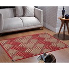 Tapete Sisal Sala 2 00 X 2 50 Antiderrapante Vermelho S-565