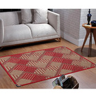 Tapete Sisal Sala 2 00 X 3 00 Antiderrapante Vermelho S-565