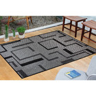 Tapete Sisal Sala Quarto 2,00x2,50 Preto/ Cinza S-586