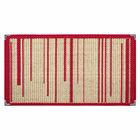 Tapete Sisal Sala Quarto 2,00x2,50 Vermelho S-592