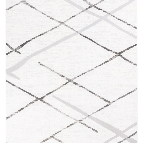 Tapete Sofia 06 100x140 - Bege E Cinza - Edantex