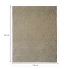 Tapete Sofistik Retangular Veludo (150x200) Treliça Cinza