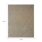 Tapete Sofistik Retangular Veludo (200x250) Treliça Cinza