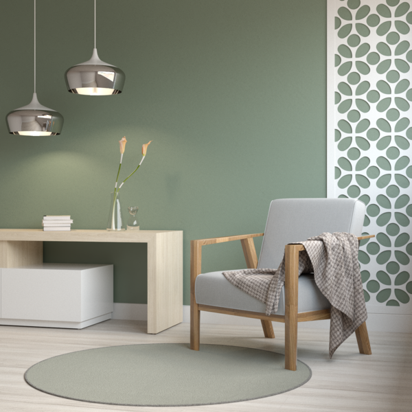 Tapete Soft Premium Verde - 140 Cm Redondo