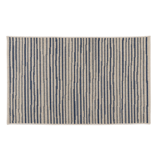 Tapete Stripes Blue Multicolorido 2,9x2m Tapetes São Carlos