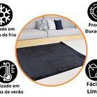 Tapete Suave 0,66x2,00 Cor: Preto