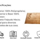 Tapete Suave 100x150 Cor: Marrom