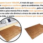 Tapete Suave 150x200 Cor: Marrom