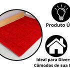 Tapete Suave 150x200 Cor: Vermelho