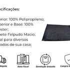 Tapete Suave 50x100 Cor: Preto