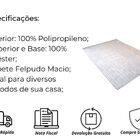 Tapete Suave Diâmetro 100 Cor: Cinza