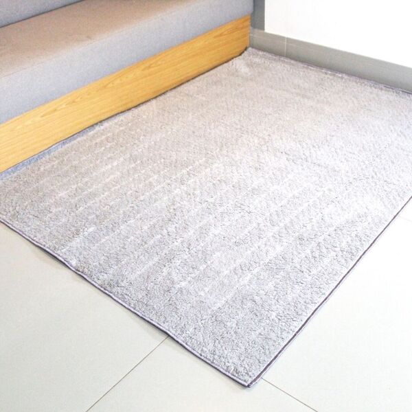 Tapete Suave Diâmetro 100 Cor: Cinza