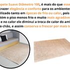 Tapete Suave Diâmetro 100 Cor: Dourado