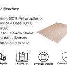 Tapete Suave Diâmetro 100 Cor: Dourado