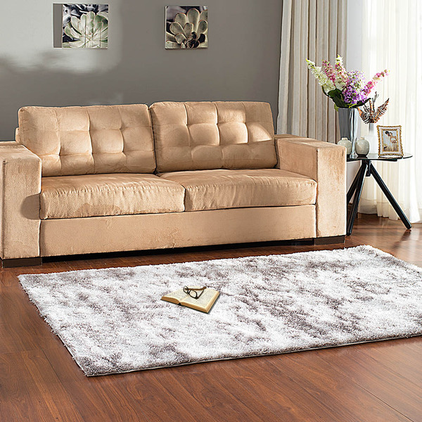 Tapete Super Macio Apolo Casa Dona 200x300 Cinza