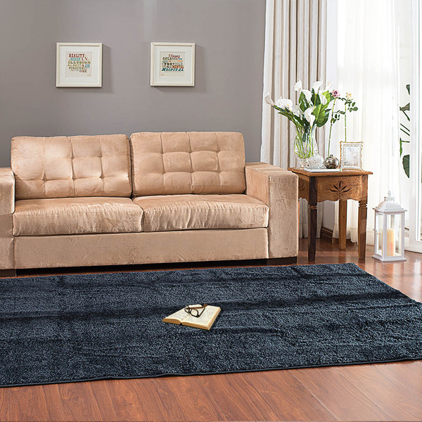 Tapete Super Macio Apolo Prata Textil Retangular 150x200cm Pr