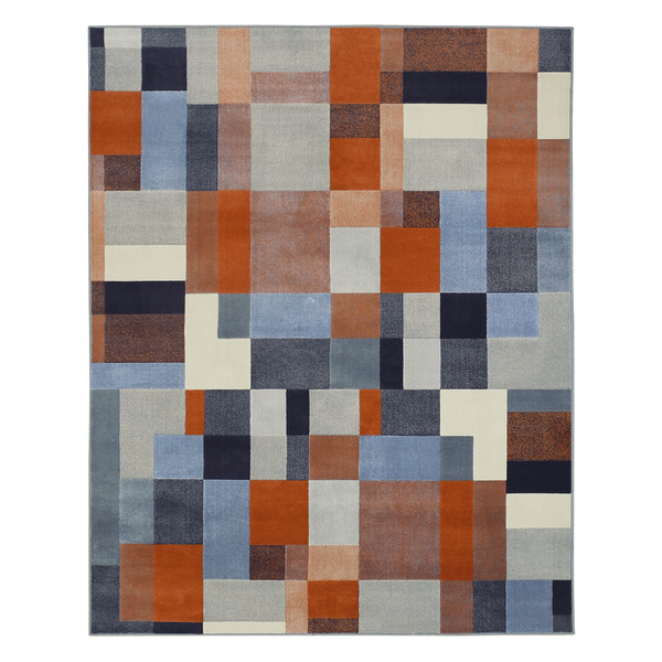 Tapete supreme quadros laranja clearance