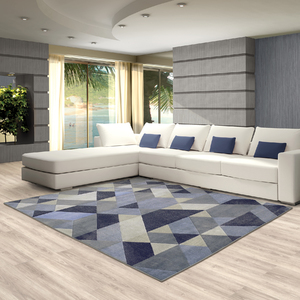 tapete supreme triangulos azul 2 50x2 00m