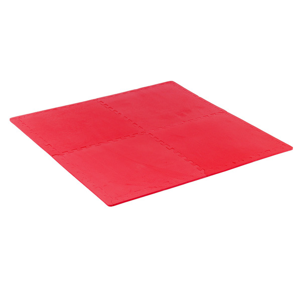 Tapete Tatame EVA Vermelho com 4 peças de 50x50cm
