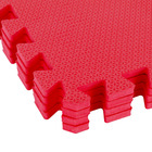 Tapete Tatame EVA Vermelho com 4 peças de 50x50cm