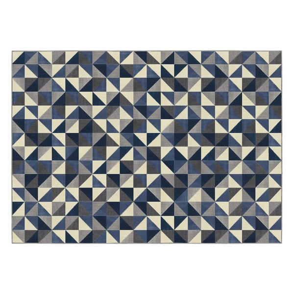 Tapete tecido supreme ladrilho azul 2 00x2 50m Clearance