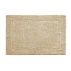 Tapete Toalha De Piso Para Banheiro Pegada Bege 45x70cm - Cam