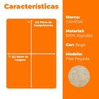 Tapete Toalha De Piso Para Banheiro Pegada Bege 45x70cm - Cam