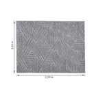 Tapete Trama Cinza 2,00x2,50m J. Serrano