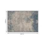 Tapete Trendy Abstract Azul e Cinza 2,00x3,00m Abdalla