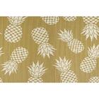 Tapete Tropical Abacaxi Bege 0,43x0,65m - Kapazi