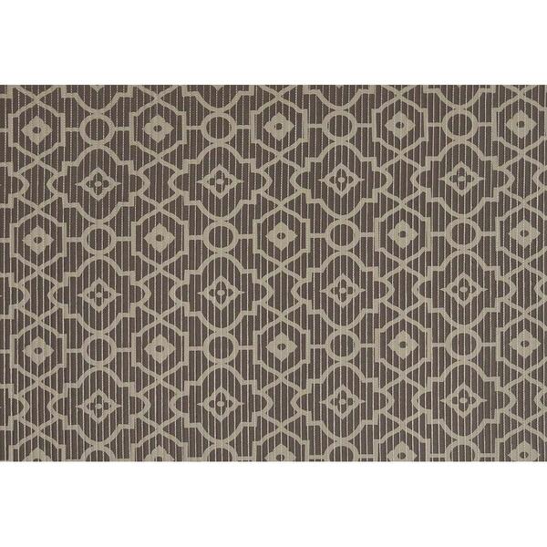 Tapete Tropical Arabesco Marrom 0,43x0,65m - Kapazi