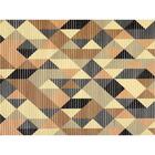 Tapete Tropical Triangulos Color Bege 0,43x0,65m - Kapazi