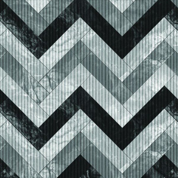 Tapete Tropical Zig Marmore Marrom 43cm X 1,30m