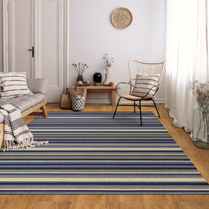 tapete tufting metropole listrado azul 2 00x1 50m