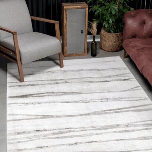 Tapete Turco Edantex Sofia 07 - 300x400cm Bege E Cinza